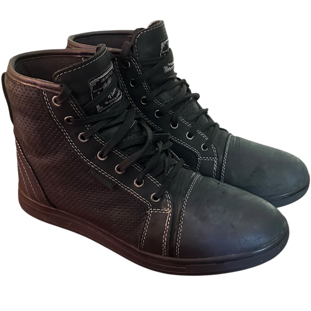 Indie Ridge The Knight Motorcycle Boots 10.5 - Picture 2 of 11